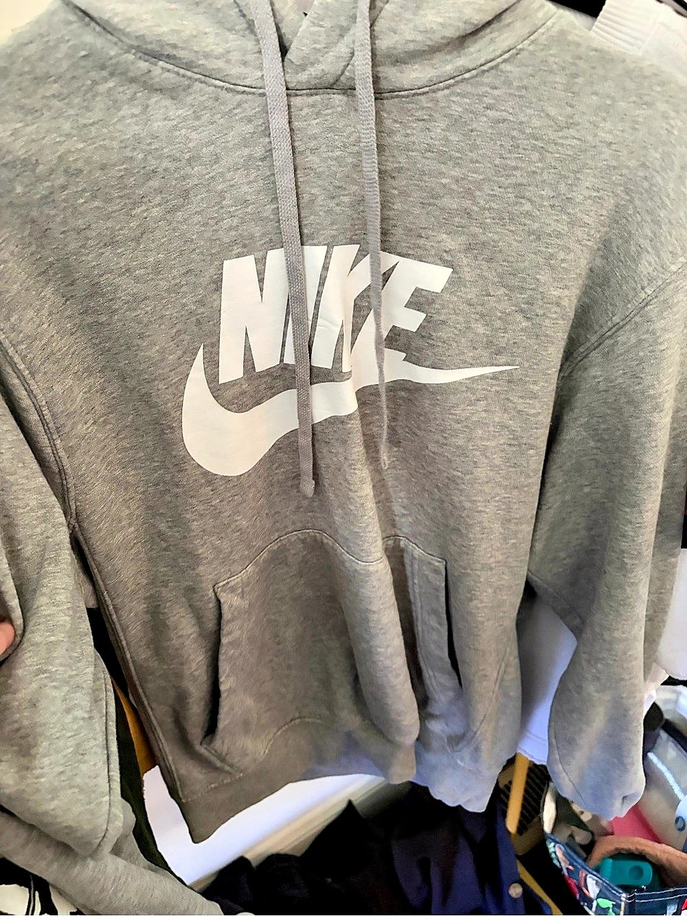 Nike Sportswear Club Fleece Pullover Hoodie Gray